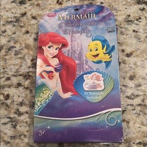 Disney The Little Mermaid Valentine Cards - Red and Blue